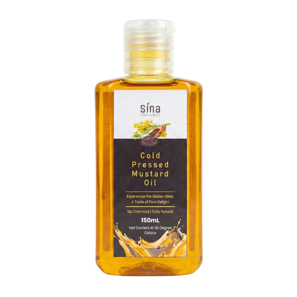 Cold - pressed Mustard Oil - Sina Organics