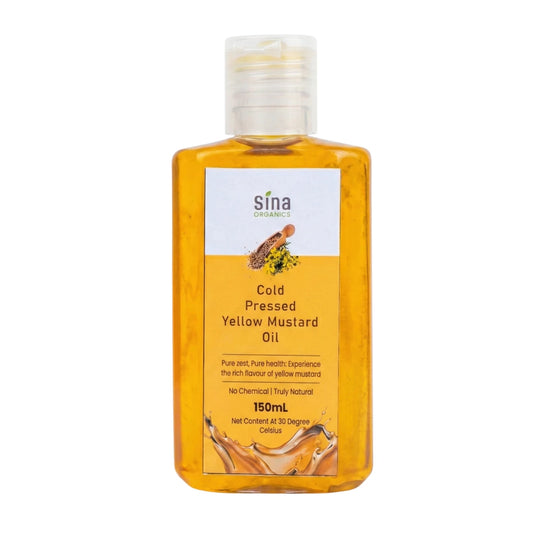 Cold - Pressed Yellow Mustard Oil - Sina Organics